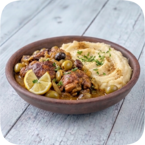 Moroccan Chicken with Lemon & olives