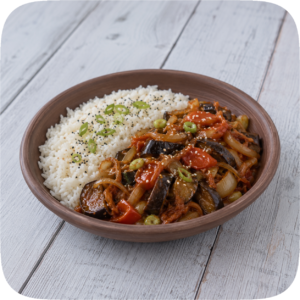 Korean Vegetables With Rice (Vegan)