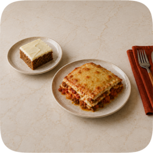 Lasagna + 1 Cake